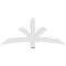 Ekena Millwork Davenport Architectural Grade PVC Gable Bracket, 60"W x 25"H x 4"D x 4"F, 10/12 Pitch GBP060X25X0404DAV00 - alternate 3